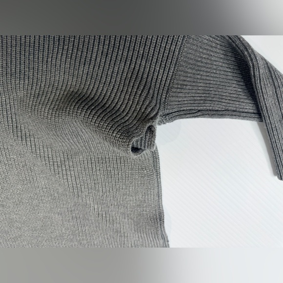 White House Black Market Gray Cowl Neck Sweater - Picture 8 of 16